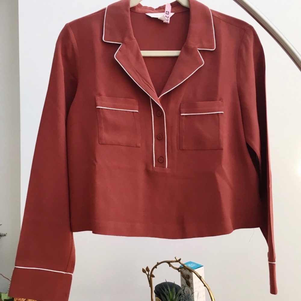 Rodarte x & Other Stories Silk Pajama Top